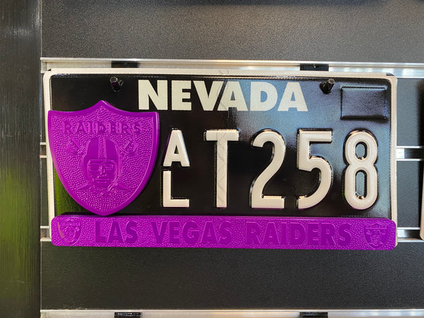 Single Color NFL License Plate Badges